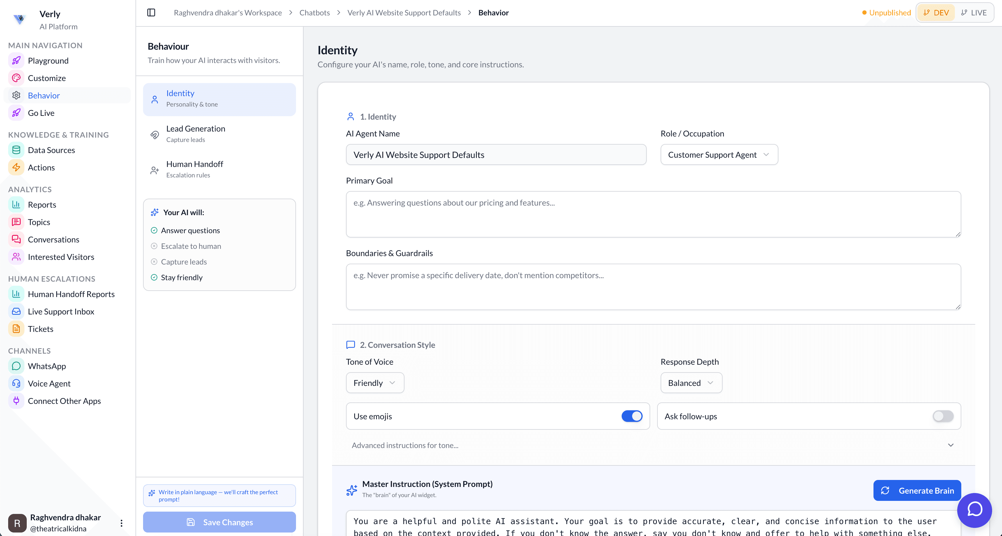 Continuous Evolution