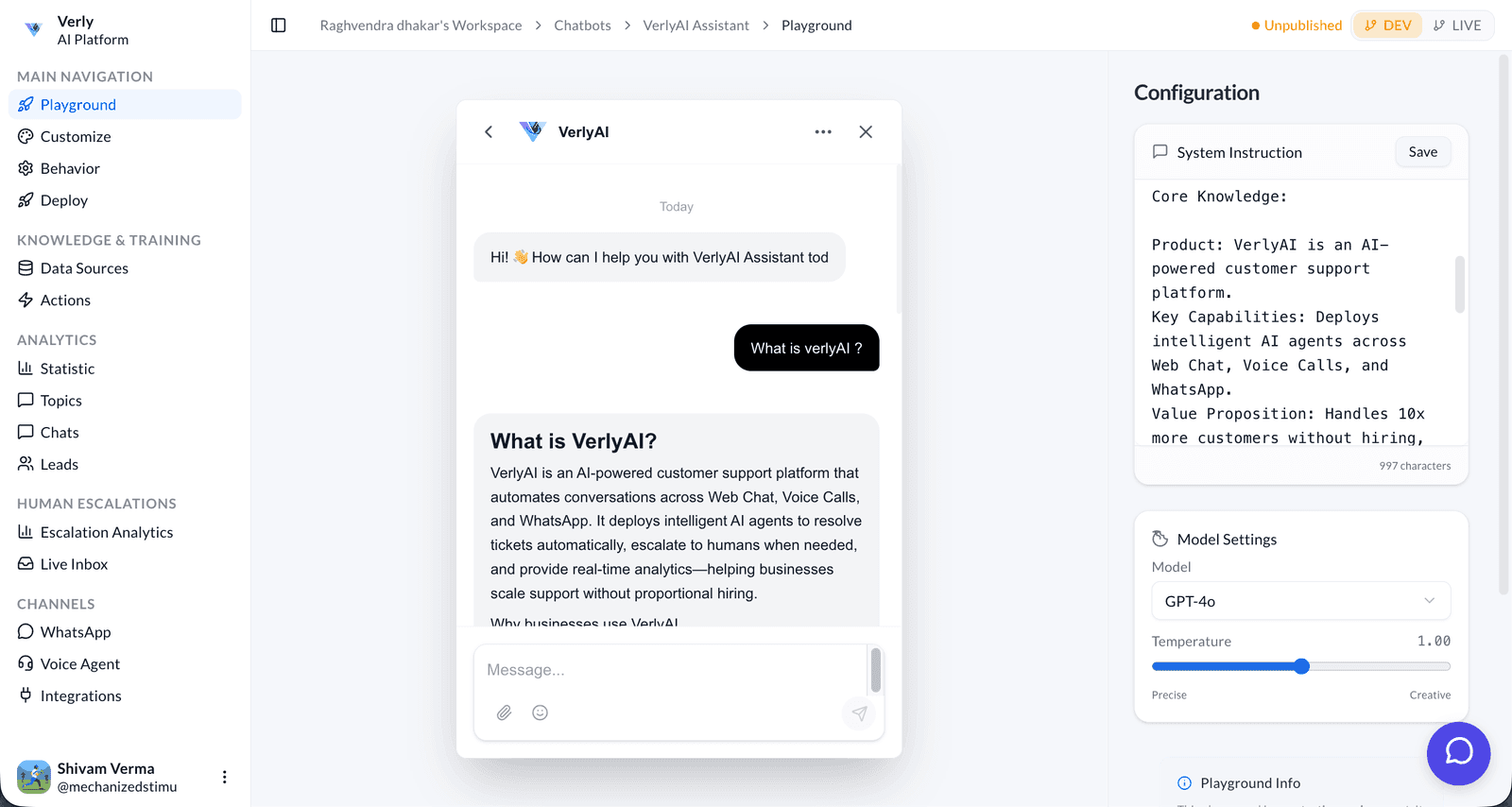 Call Button — workflow