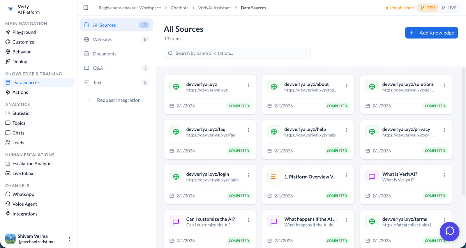 Attachments — workflow detail